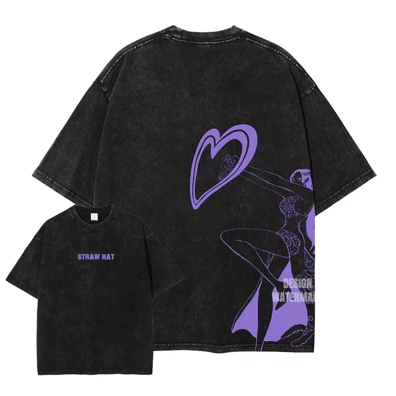 2026 Summer New One Piece Anime T-Shirt Vintage Casual Fashion T-shirt Suitable for Both Men and Women