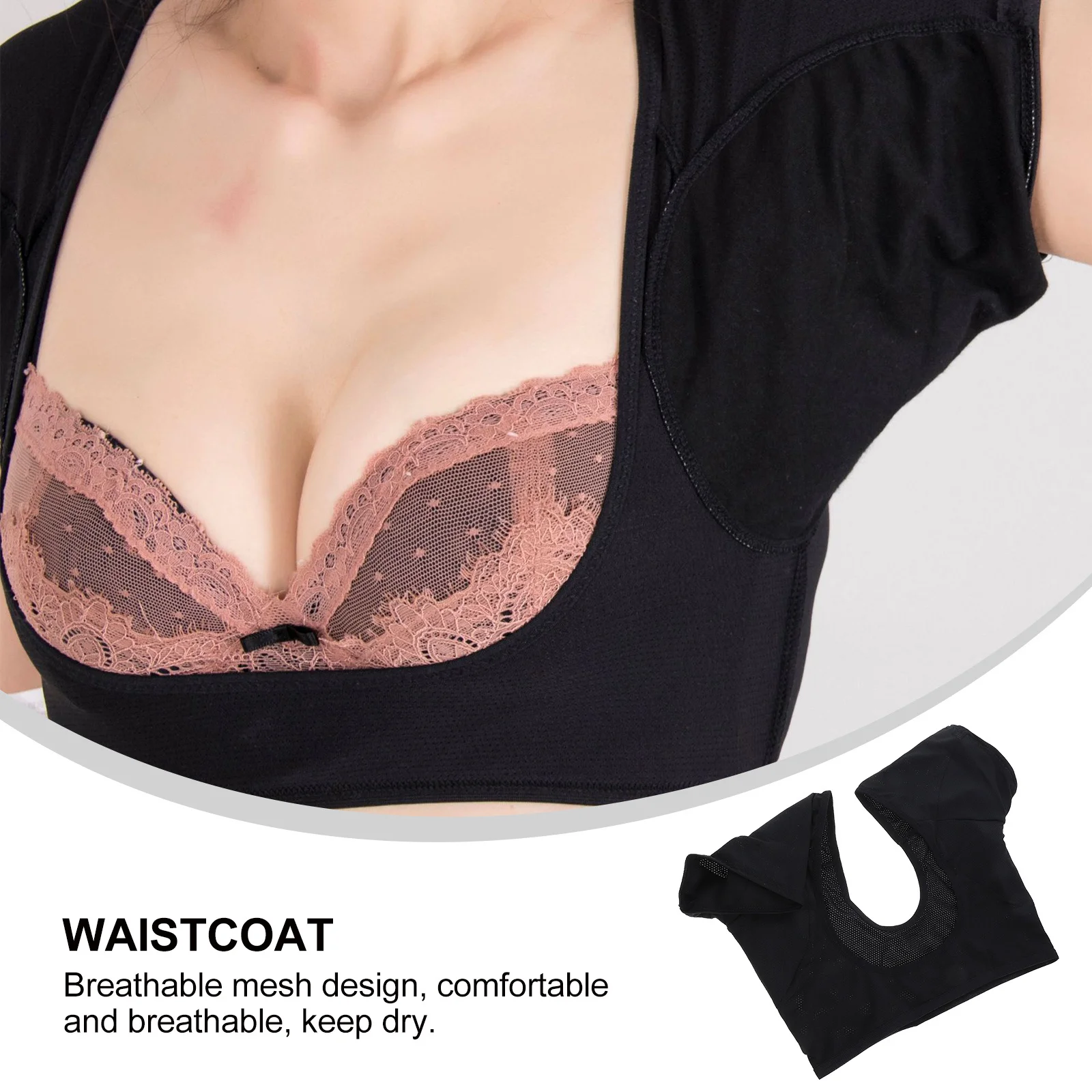 Underarm Pad For Women Breathable Sweat Proof Vest Summer Workout Running Outdoor Activities Armpit Sweat Protector