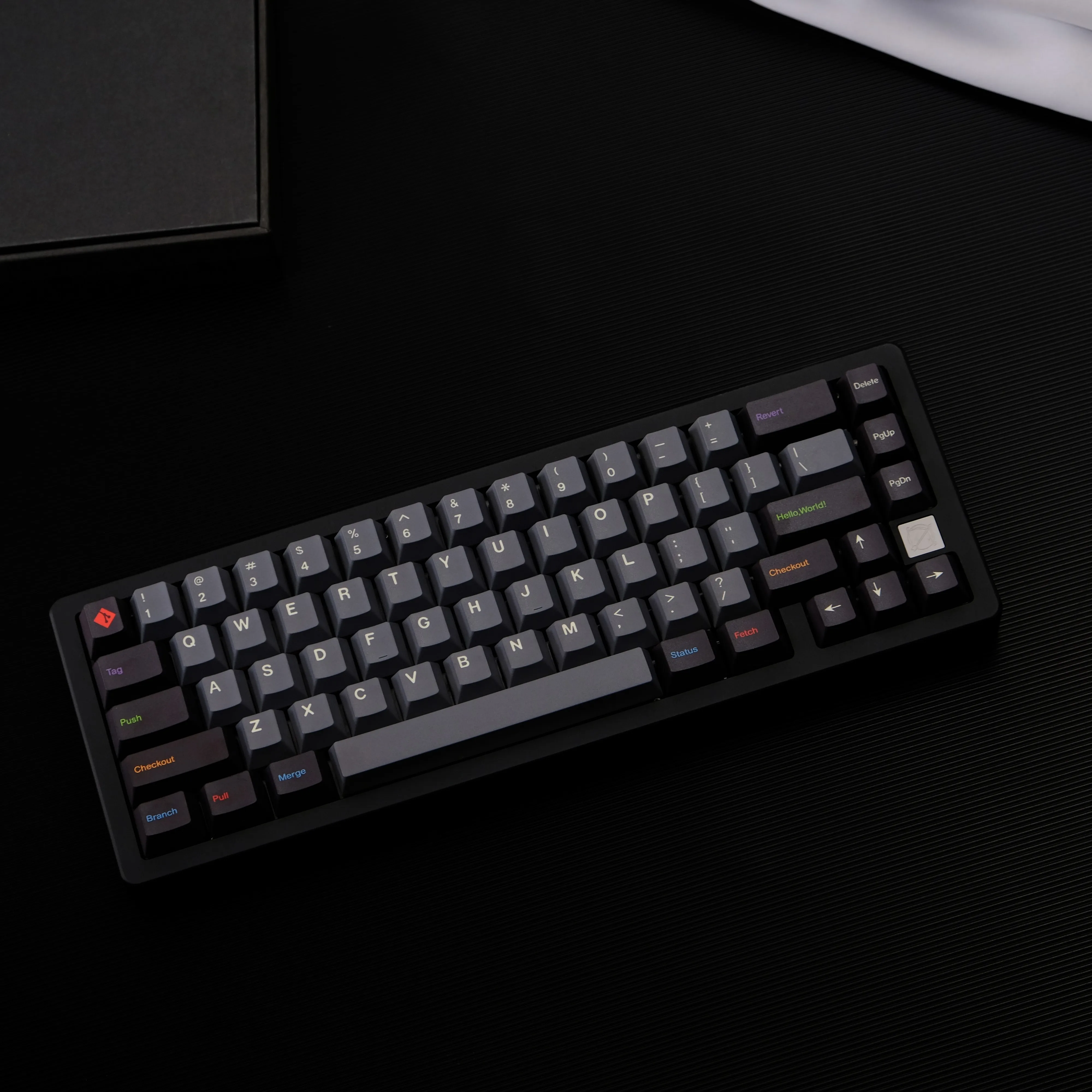 Cherry Profile PBT Coder tema GIT143/Keycaps Reguler untuk Keyboard Mekanis Cherry MX Switch