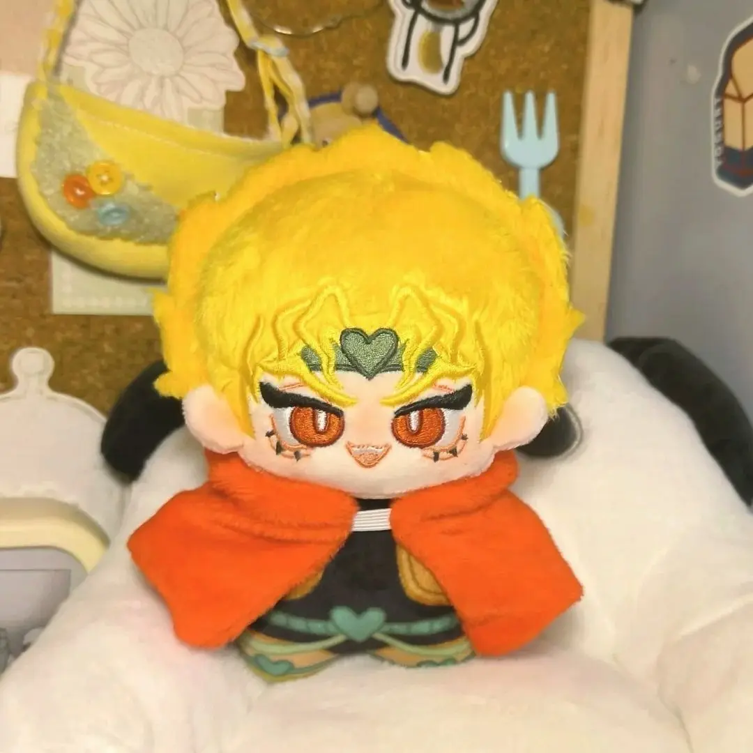 

Плюшевая игрушка Дио Брандо 10 см, аниме-фигурка, хлопковая мягкая кукла, игрушка-брелок, подарок на день рождения/Рождество