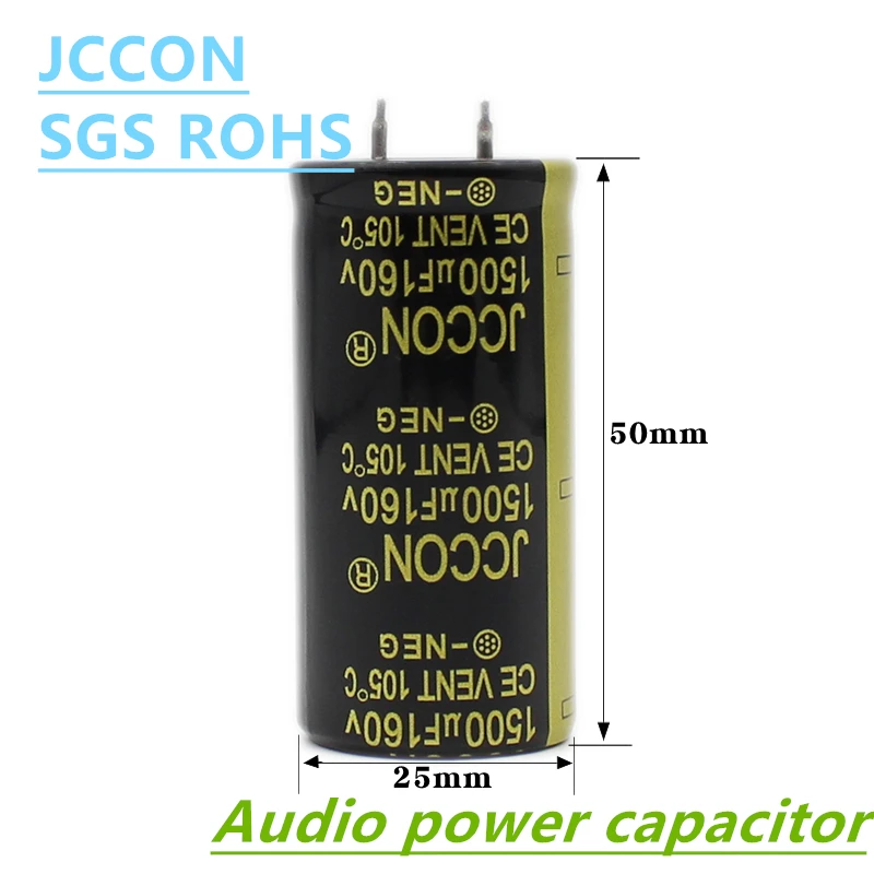 1Pcs JCCON Power Supply Aluminum Capacitor 160v1500uf 25x50 160v2200uf 30x60 Suitable For Microwave Oven