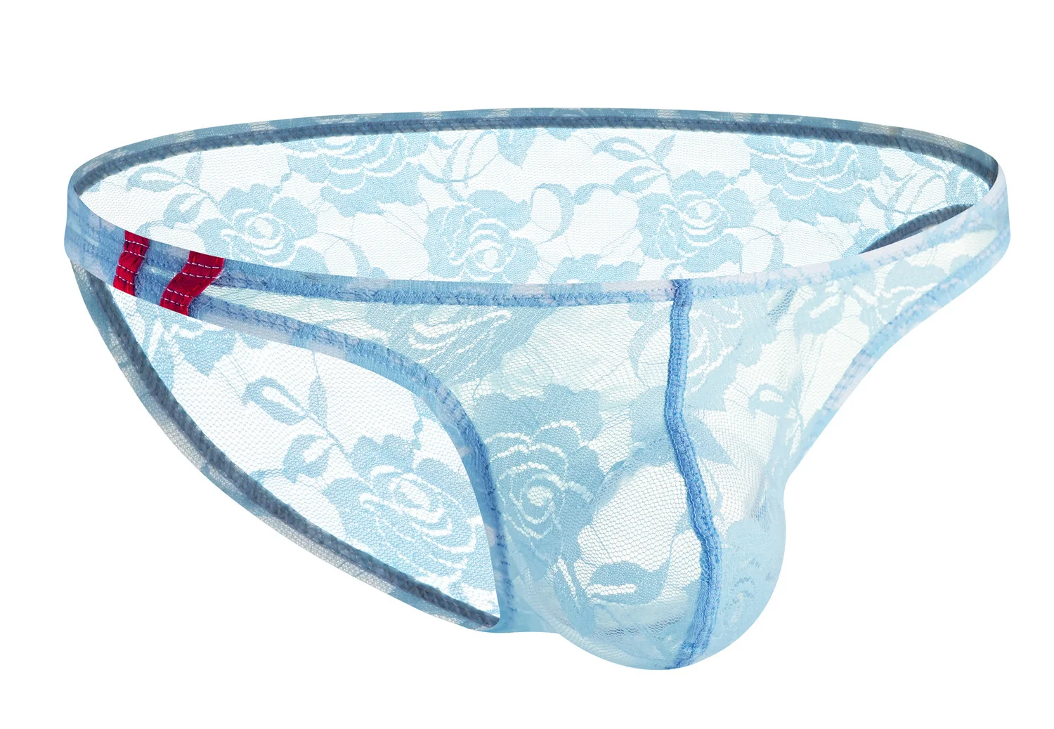 

Lace Floral Sheer Brief for Men Sexy U Convex Pouch Underwear Crossdressing Sissy Erotic Full Transparent Hip Lift Tanga Knicker