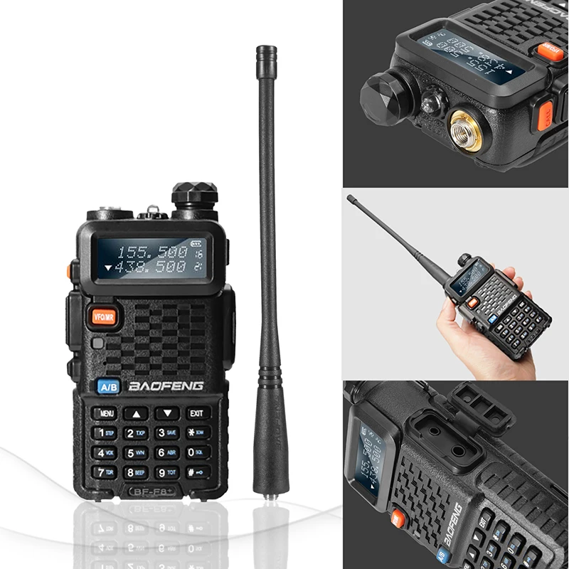 100% Original Baofeng F8+ Upgrade Walkie Talkie Police Two Way Radio Pofung Dual Band Outdoor Long Range VHF UHF Ham Transceiver