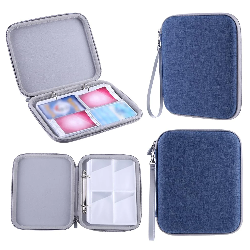 حافظة بطاقات مع سحاب 80 جيوب لبطاقات يوتو حامل بطاقات الموثق مجلد محمول ناعم بطاقات كتاب الصوت الصغيرة