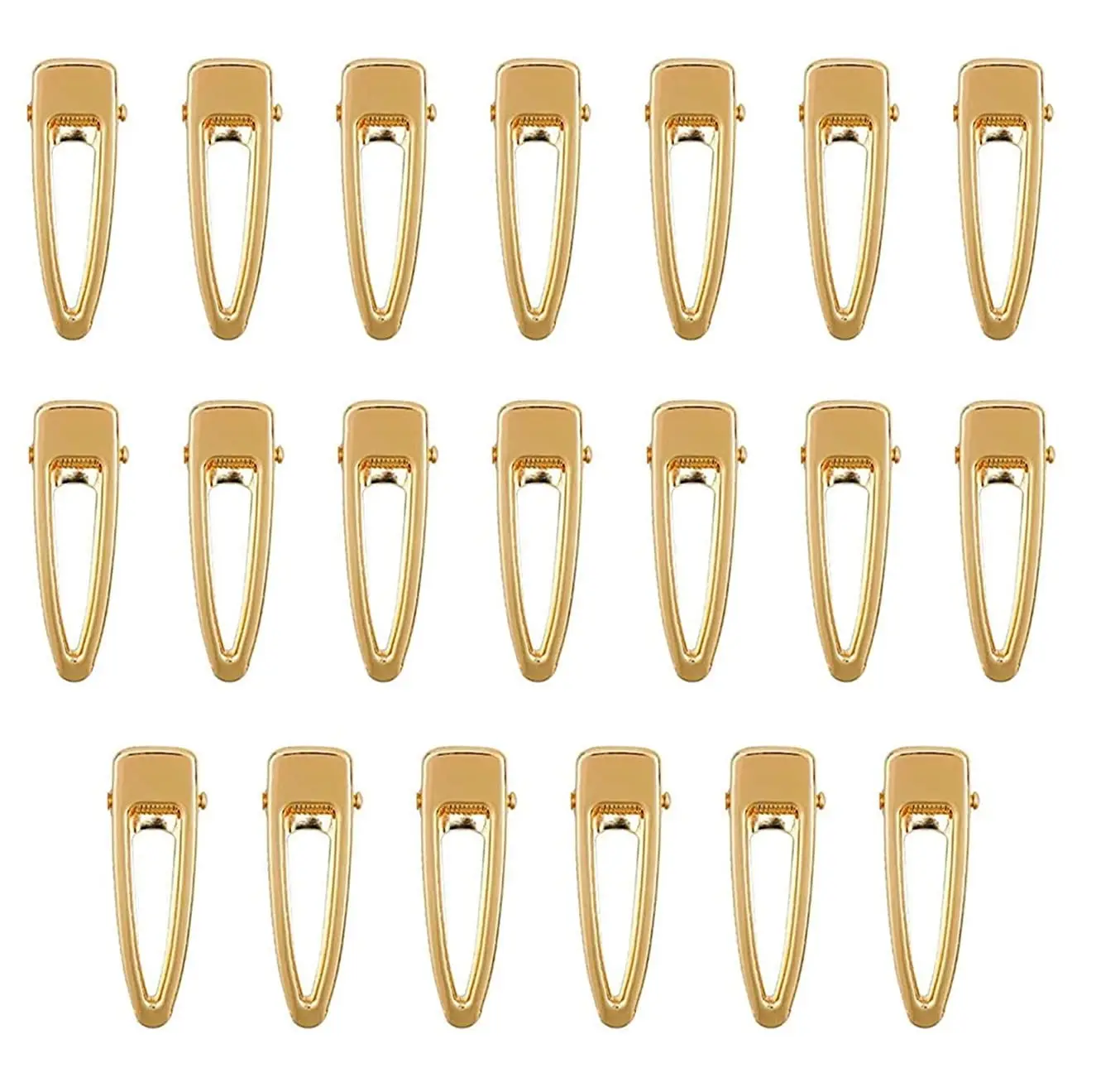 

Alligator Hair Clips 20pcs Gold Metal Hair Clamps DIY Hairbow Hairpin Crafts Accessory for Arts Crafts Projects Hair Styling and