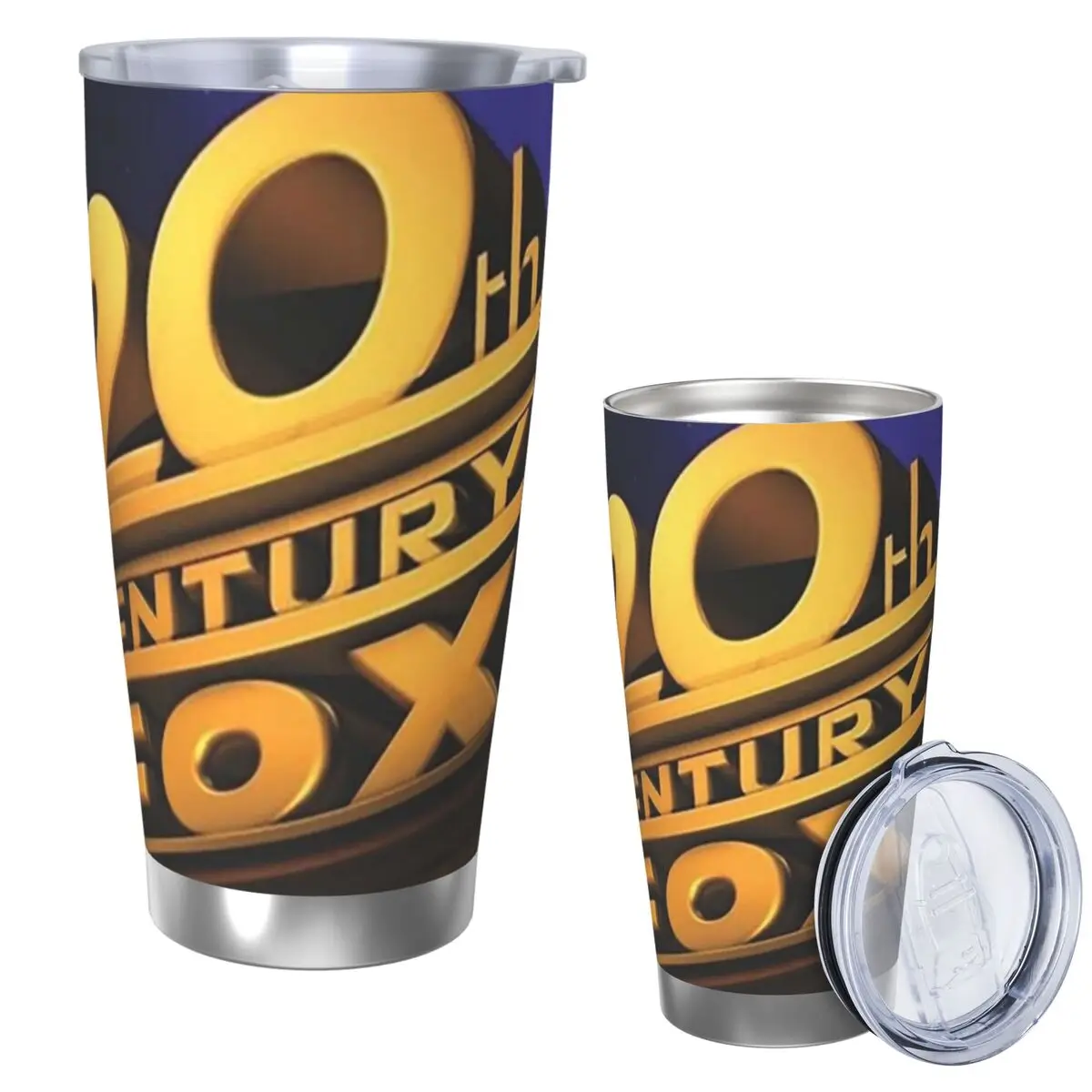 

20th Century Fox Classic Stainless Steel Tumbler Vacuum Insulated Mugs Thermal Cold Bottle Straws With Lid 20oz