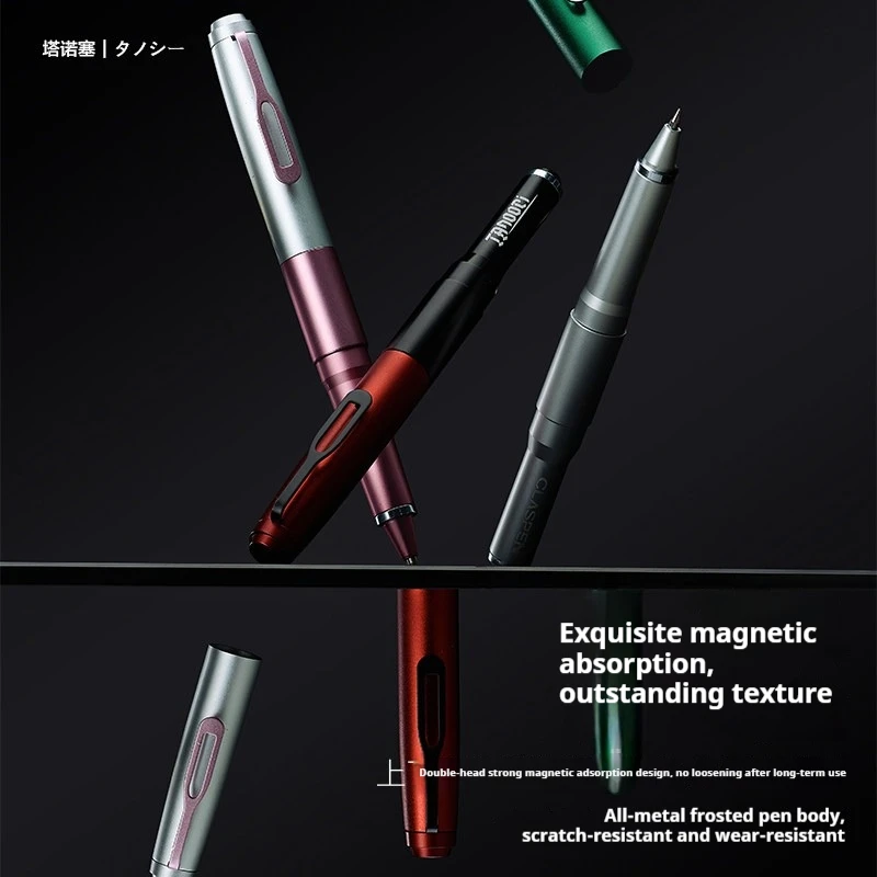 TANOOCI Premium Magnetic Metal Gel Pen,TML-205 Low Gravity Design&Smooth Bullet Tip Signing Cantas Exquisite Packaging For Gifts