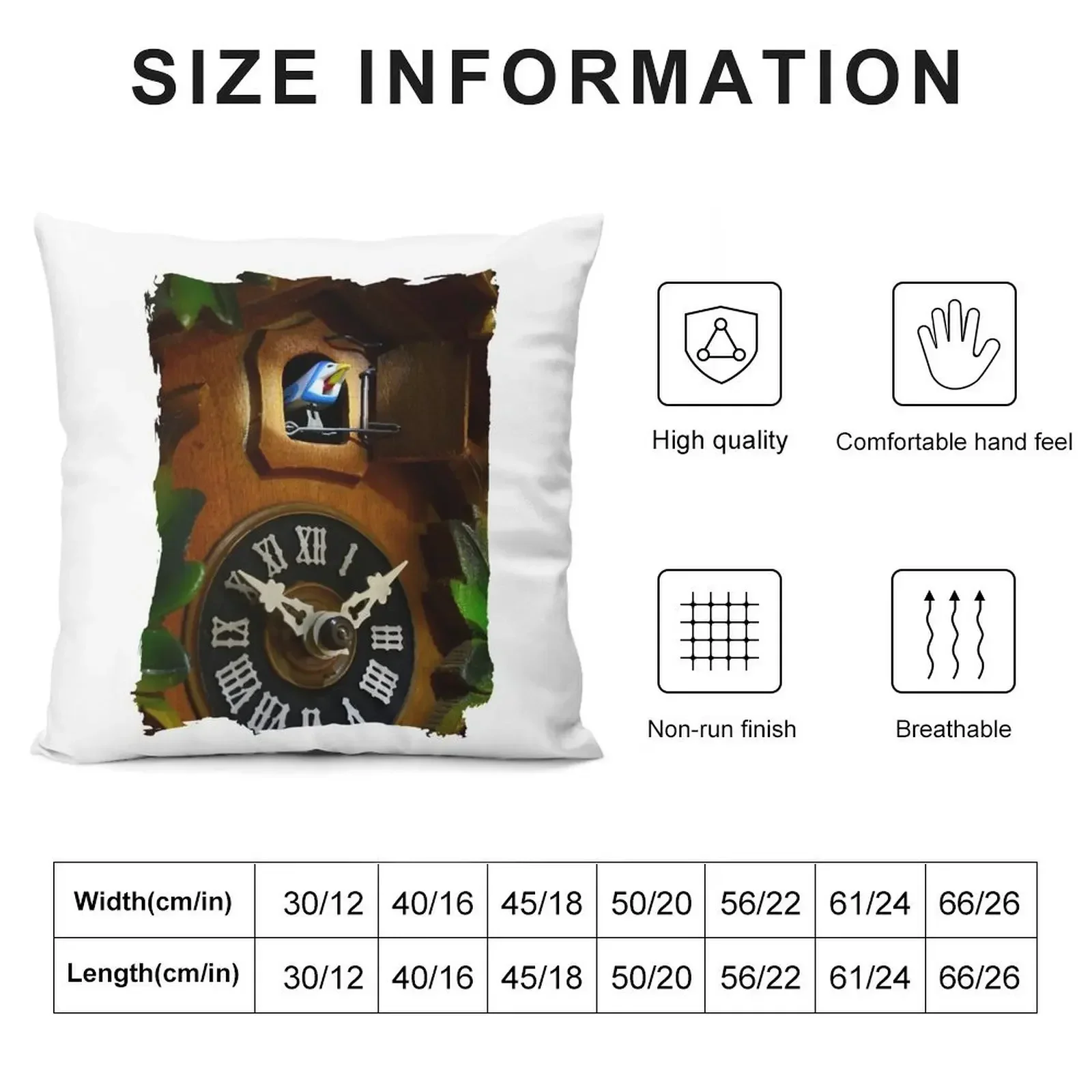 Cuckoo clock 1.0 Throw Pillow Plaid Sofa Pillow Cases Decorative Sofa Cushion pillow