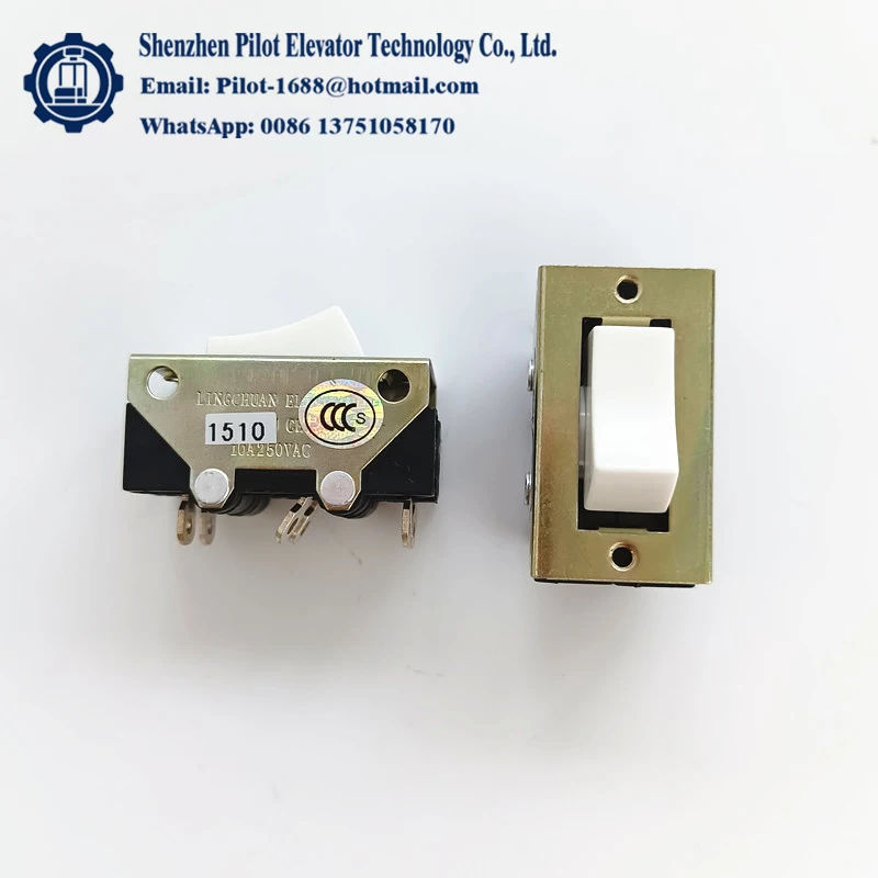 Ship-shaped Rocker Switches (KCD1/KCD2/KCX1/KNB1) for Maintenance in Mitsubishi Elevator Cabs