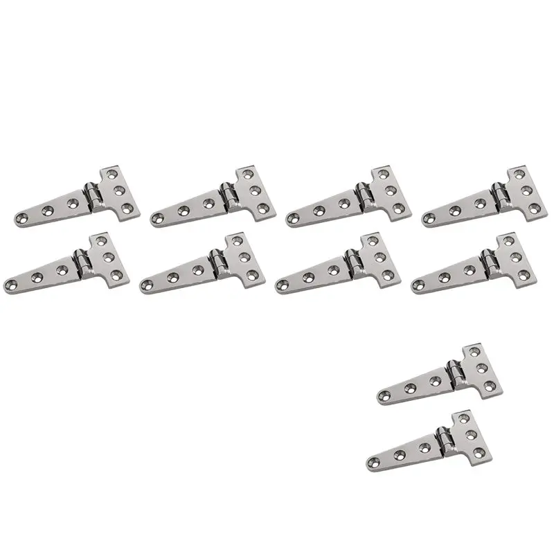10-個の高耐久-t-ヒンジ-316-ステンレス鋼マリングレード鋳造ヒンジドアハッチヒンジボート新品