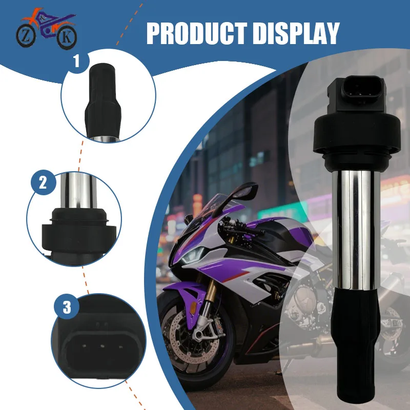 

1/4 PCS Motorcycle Ignition coil For BMW F900R F900XR S1000R K83 2018-2022 7924318-01 8569361-02 Replacment Motorbike Parts