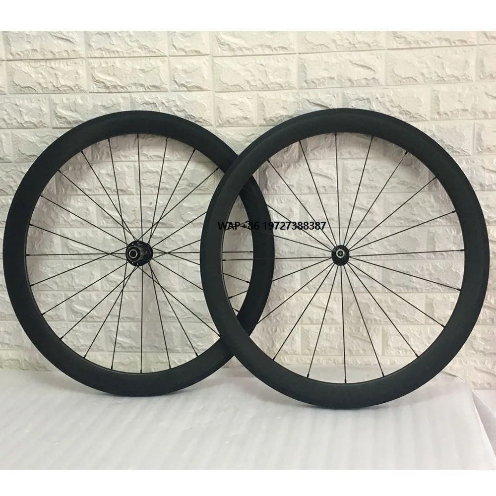 

High Quality Super Light Weight 700C Road Bike Wheelset 23mm Width 50mm Depth Tubular Carbon Road Bike Wheels