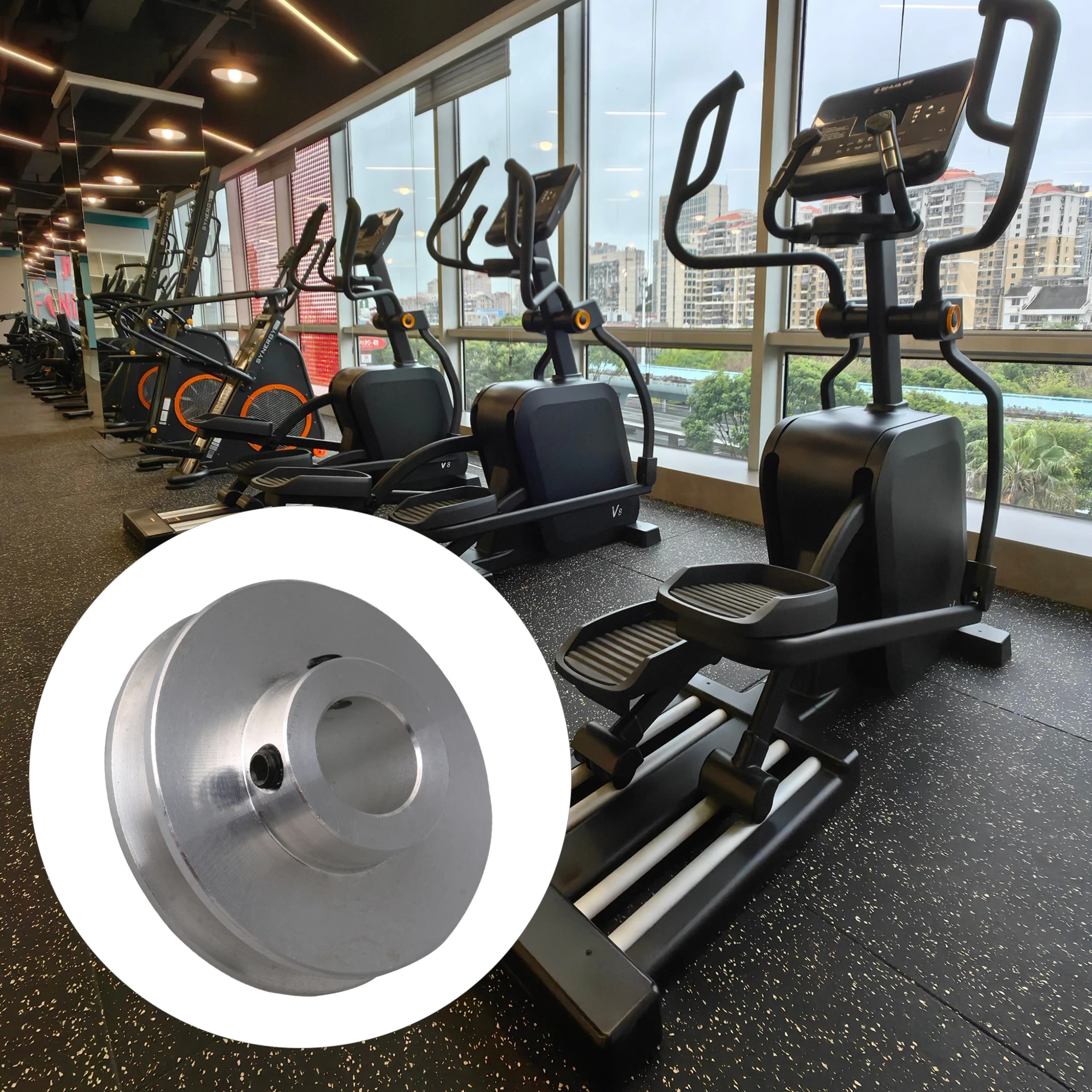 

Ролик CNBTR из серебристого алюминиевого сплава с одним пазом, 41x12 мм, для круглых ремней диаметром 3-5 мм