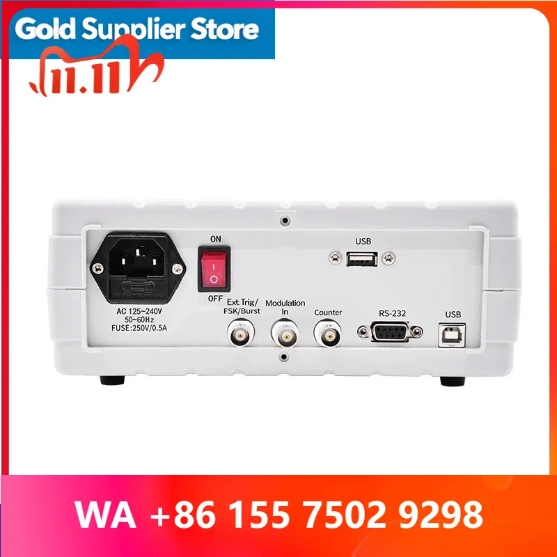 1HZ-500KHZ DDS Functional Generator Sour Module Frequency Counter Sine + Square + Triangle + Sawtooth Waeform
