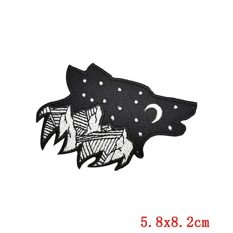 Embroidered Patch Iron On Patches for Clothing Pocket Deer Clothes Stickers Fabric Sewing Thermal Adhesive Applique Fusible