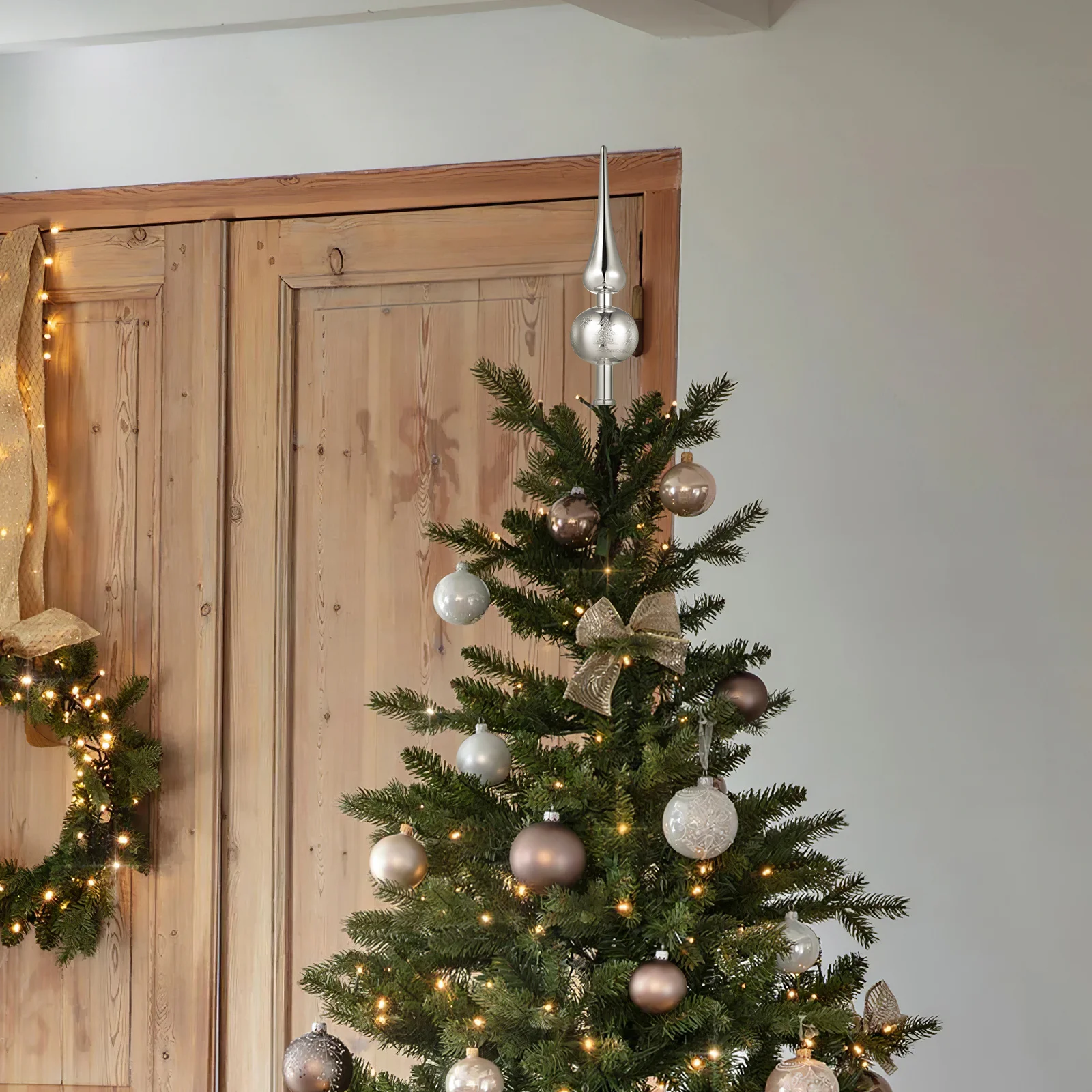 

Christmas Tree Topper Xmas Finial Decor Vintage Plastic Holiday Decoration