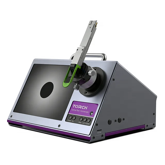Fiber Optic Inspection Scope 200/400X Fiber Optic Bench-Top Probe FM100F Integrated Microscope For Module With Pull Ring