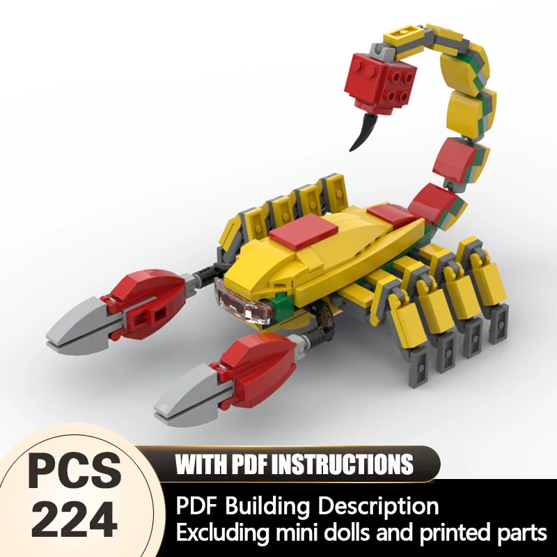 

Creators Animal Series Model MOC Building Bricks Robo-Scorpion Modular Technology Gifts Holiday Assemble Children Toys Suit