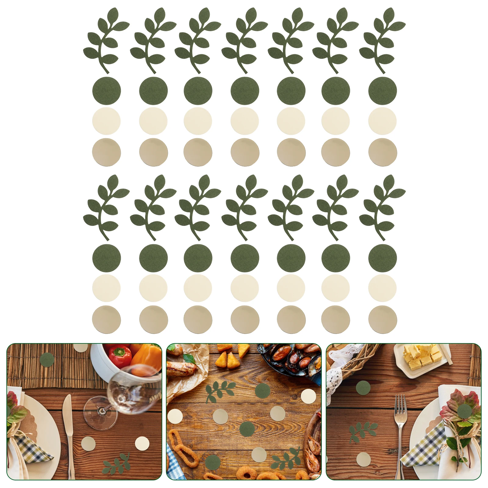 

1Pack Circular Confetti Premium Material Small Lightweight DIY Party Decorations Eucalyptus Shapes Valentine Wedding