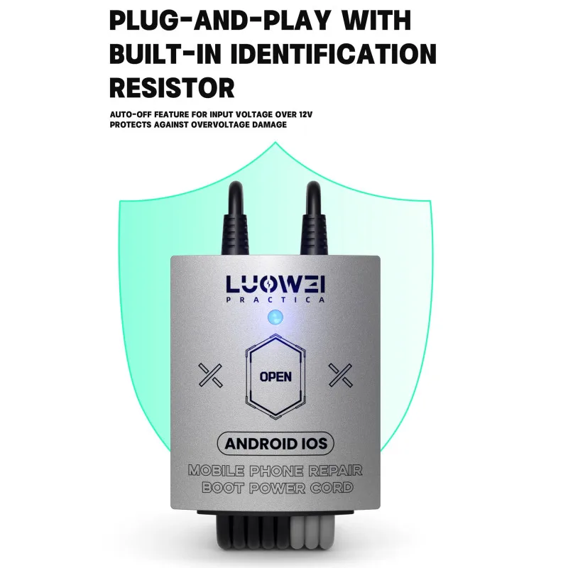 LUOWEI LW-325 Кабель загрузки питания для IP 8-16 Pro Max и 95% телефонов Android Тестовый кабель питания постоянного тока