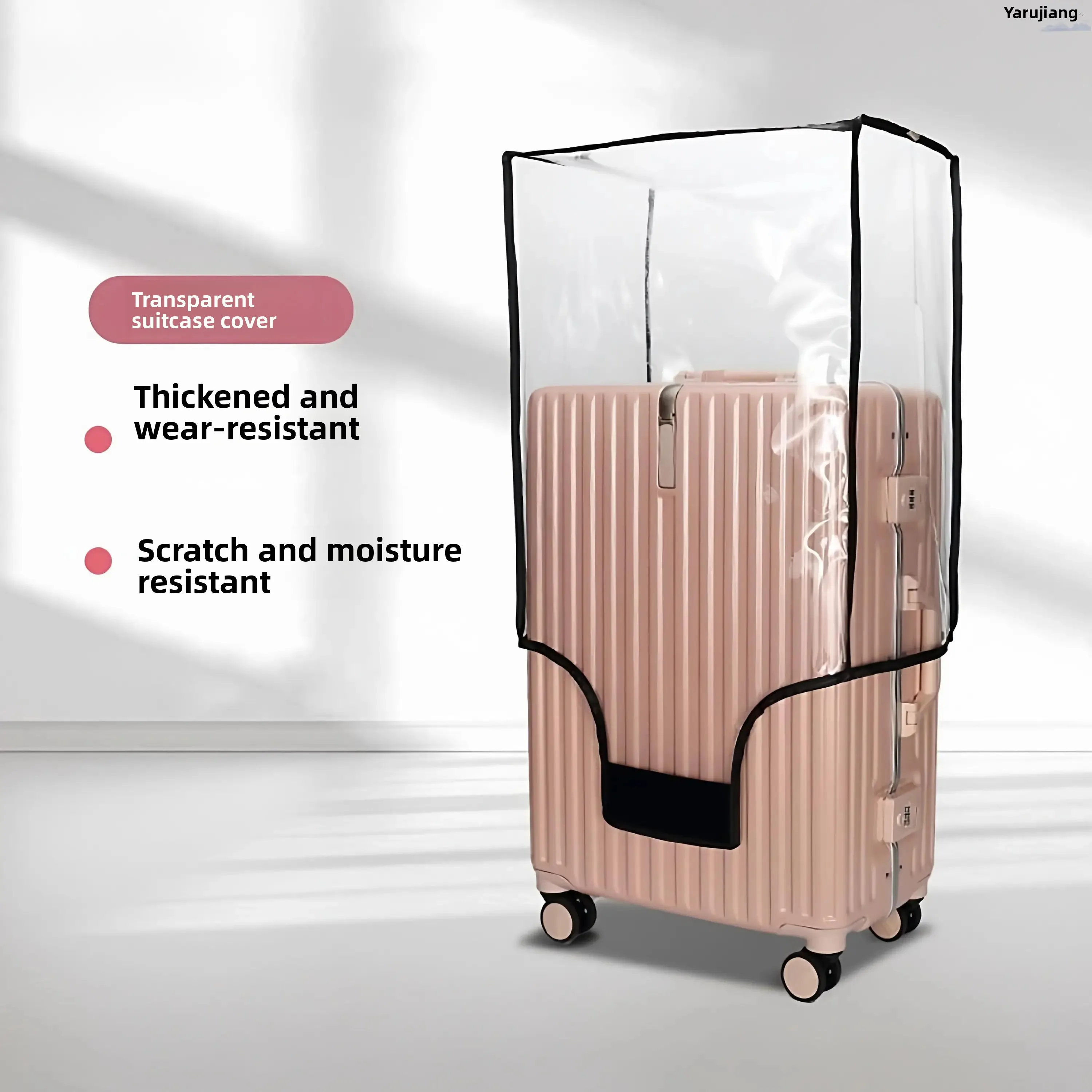 

Transparent Luggage Protection Cover for Travel Check-In Waterproof Dustproof Suitcase Cover for 20 24 26 28 Inch Bags