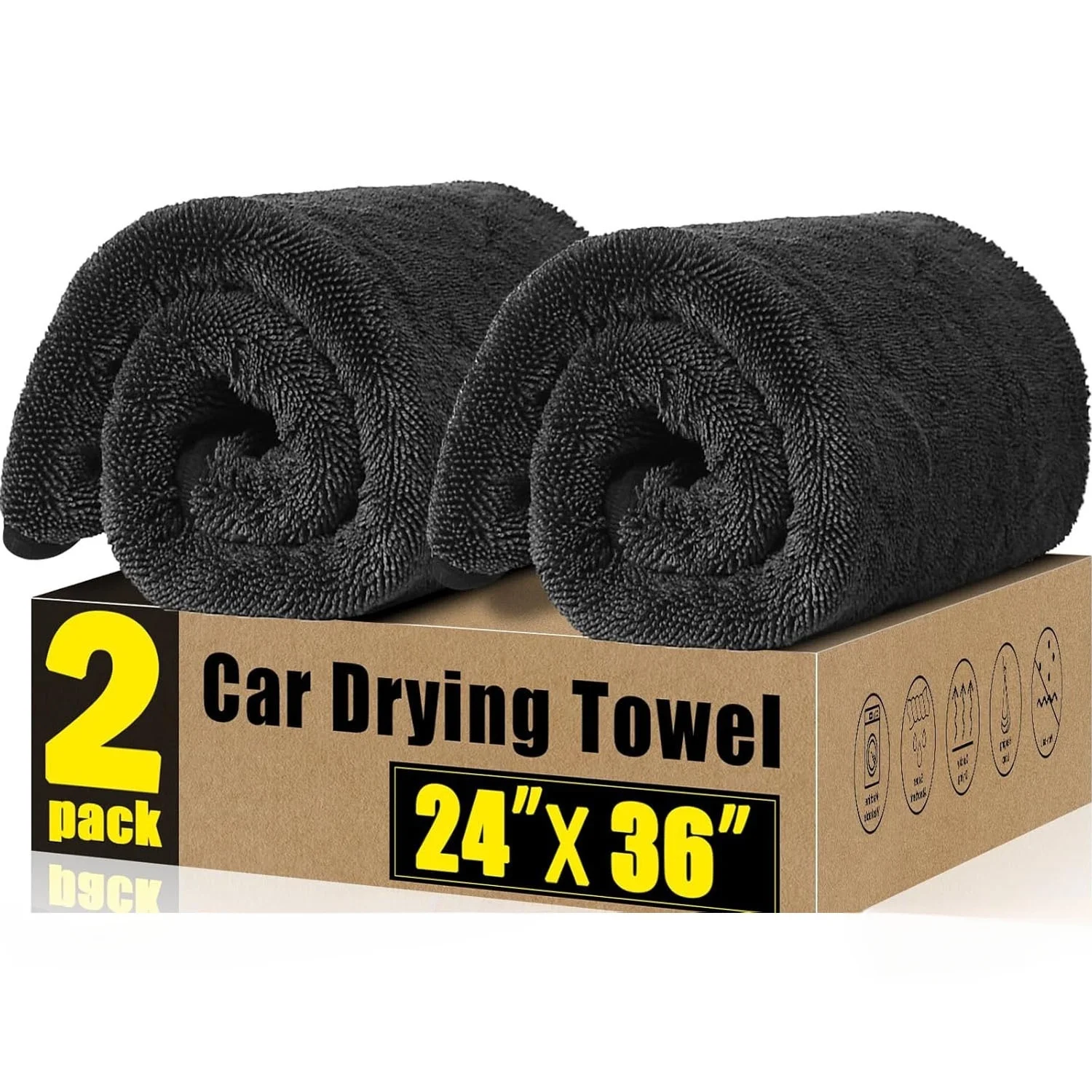 1/2 Stuks Professionele Microfiber Handdoeken Auto Wassen Handdoek Micro Fiber Auto Extra Zachte Vod Sneldrogende Doek Voor Auto wassen Accessoire