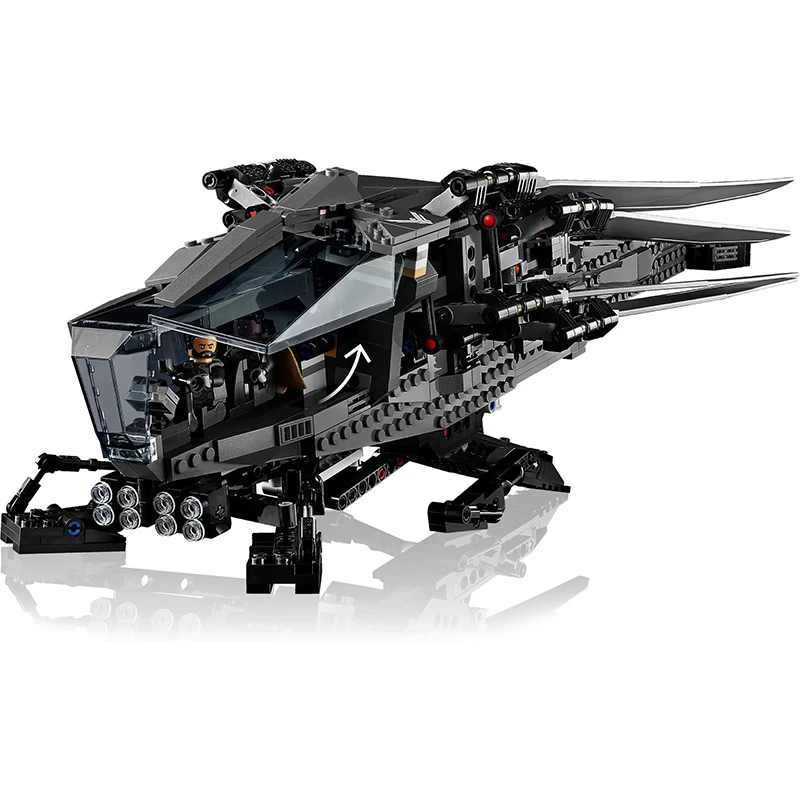 MOC 1369PCS  Inventor Dune Atreides Royal Ornithopter Helicopter Building Blocks Construction Bricks Set Toy Children Party Gifs image 4