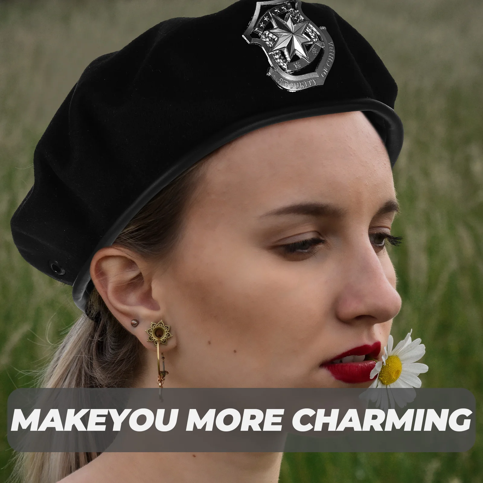 

Stage Performance Hat Retro Vintage Street Beret Cap Women Woolen Hats Mens Fashionable