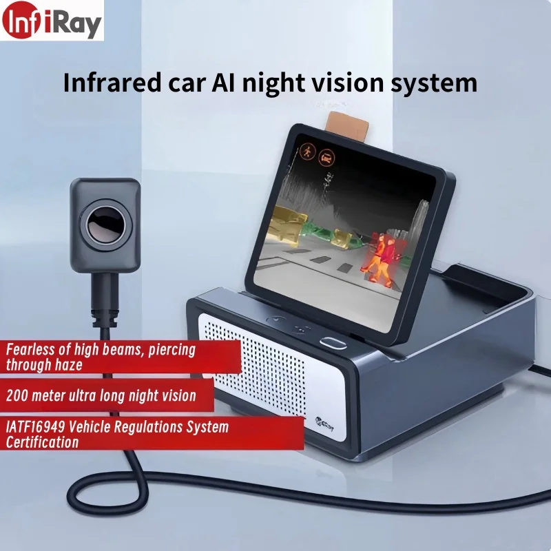 Inray NV2 Automotive AI termocamera visione notturna 256*192 risoluzione IR per auto