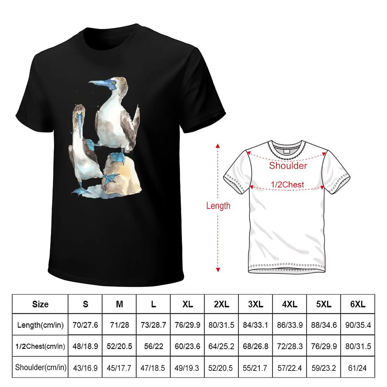Argumentative Blue footed Boobies! T-Shirt Everyday Wear Basic Short Sleeve Top