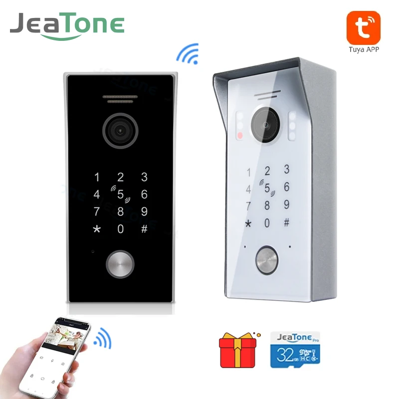 Jeatone Tuya SmartWifi Video Doorbell 960P Waterproof Electronic Doorman Ring Intercom With Camera For Home Security Door phone