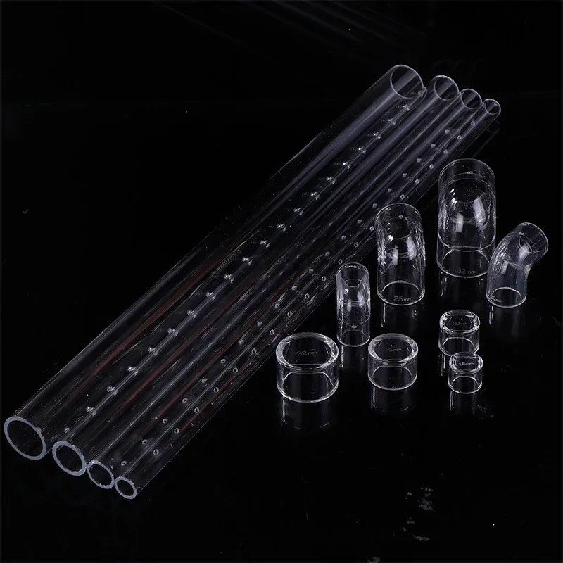 Aquarium Filter Rain Spray Bar Outflow Pipe Transparent Acrylic Rain Shower Outlet Tube Kit Fish Tank External Filter Accessries