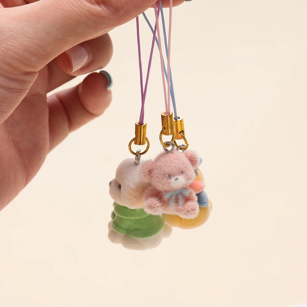 20/50pcs Polyester Colorful Strap Charm Cords With Connecting Ring for Keychains Phone Lanyard Keychain Durable Jewelry Cords image 5