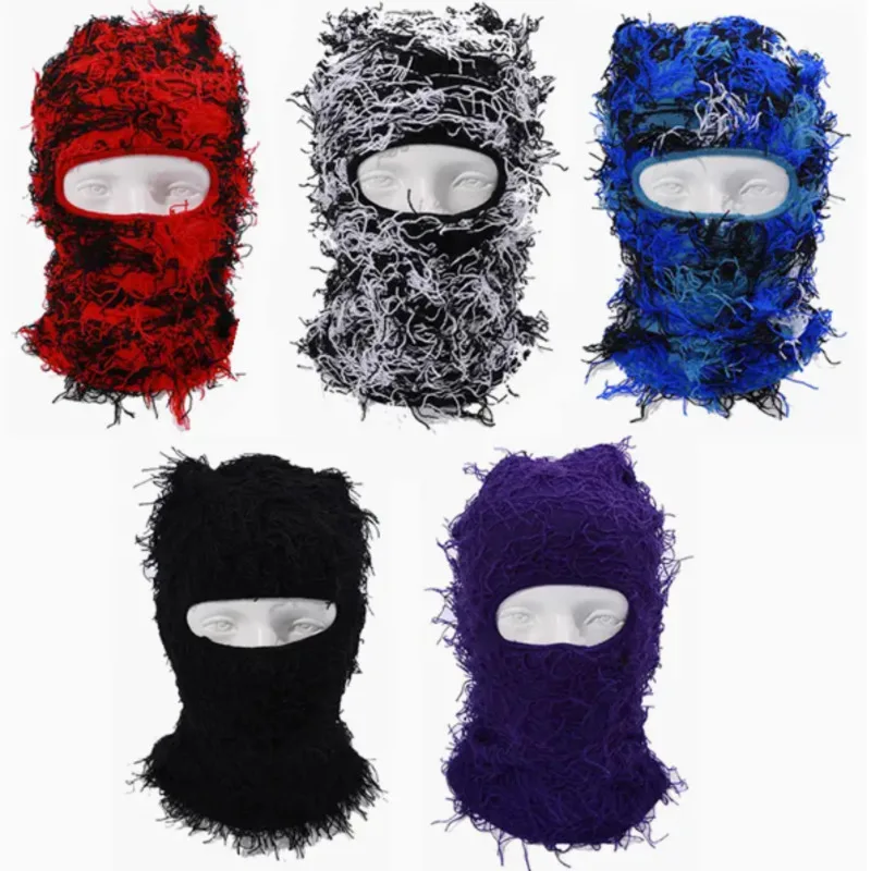 1pc Balaclava Full Coverage Ski Mask Knitted Headwear With Face CoverFor Women, ldeal choice for Gifts