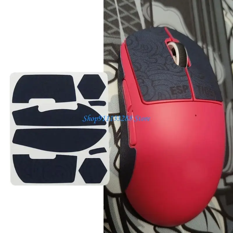 

G88D EsportsTiger Mouse Skin устойчивый к поту коврик для мыши, лента для захвата, предварительно вырезанные ручки для мыши