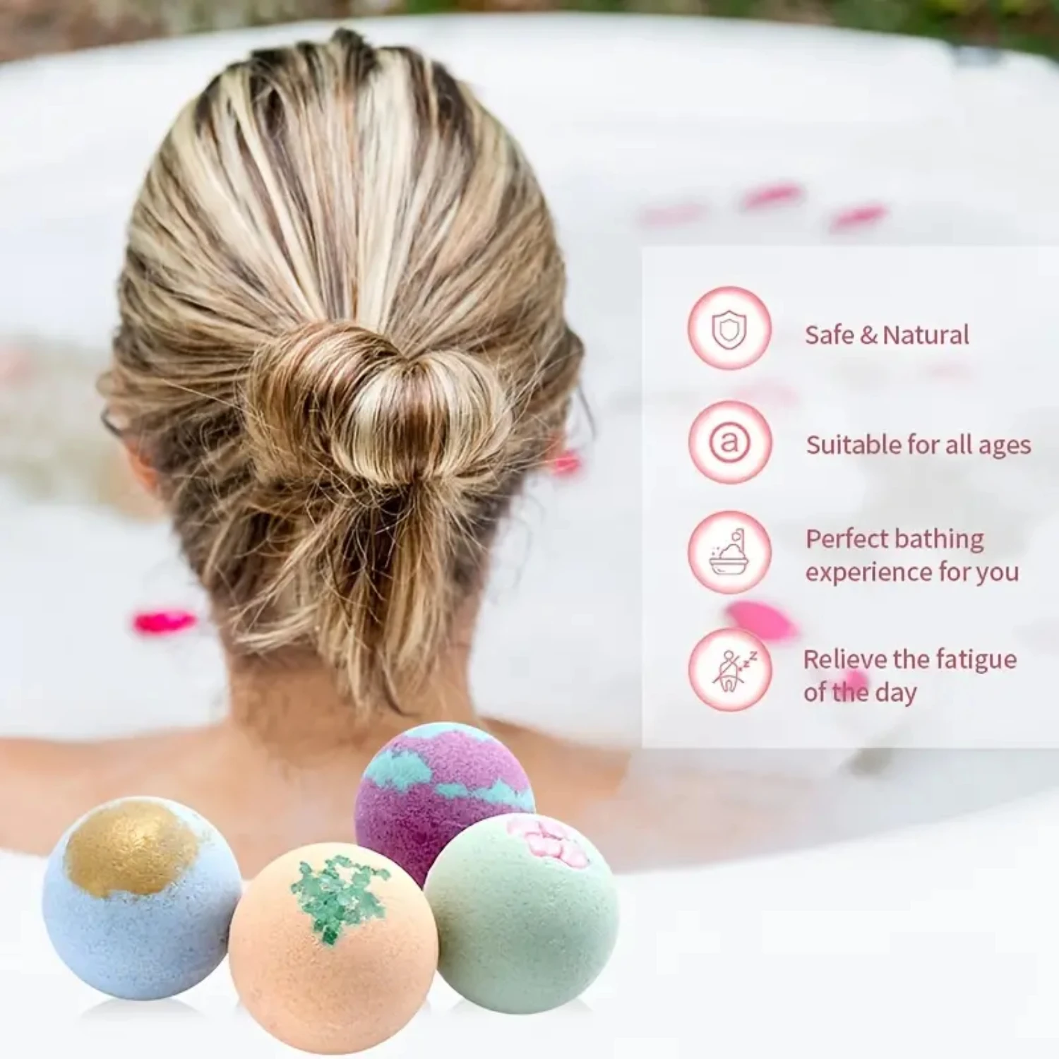 8/12pcs Bath Bombs Gift Set - Bubble Balls for Relaxing Bathing Experience