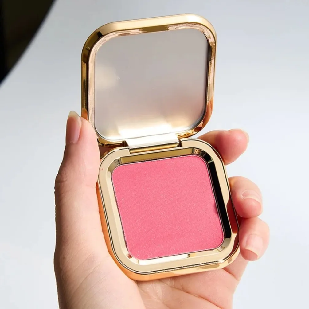 프라이빗 라벨 맞춤 로고 8색 사각 블러쉬 파우더 비건 메이크업 도매 롱래스팅 피그먼트 블러셔 팔레트