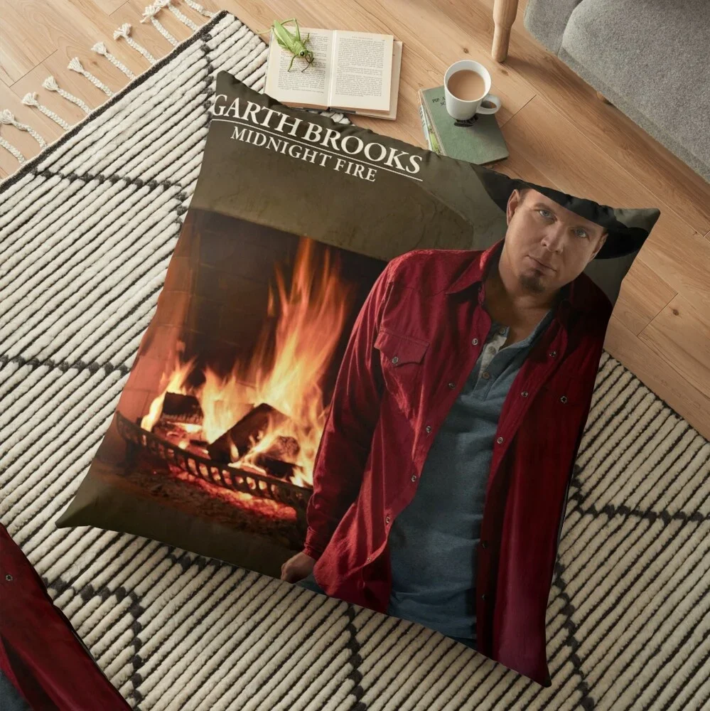 Garth Brooks Mnuk Garth Tour 2019 Brooks Midnight Fire Pattern Cushion Cover Throw Pillow Case Home Decor High Quality