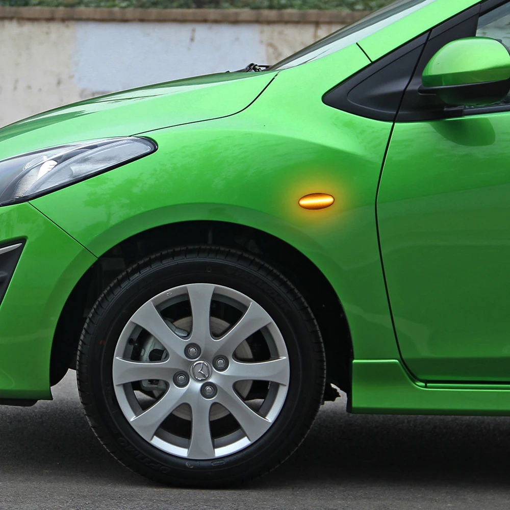 For Mazda 2 3 5 6 BT-50 MPV DY BK DE GG GY Car LED Dynamic Side Marker Turn Signal Light Indicator Sequential Blinker Lamp