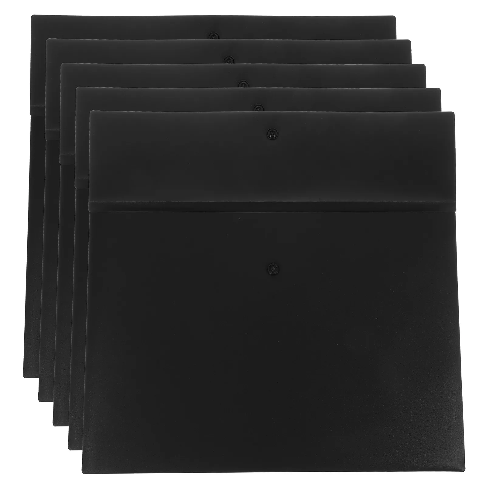 

5Pcs A4 Document Organizer Bag Transparent ABS Plastic File Folder Card Holder Office School Document Storage Pockets