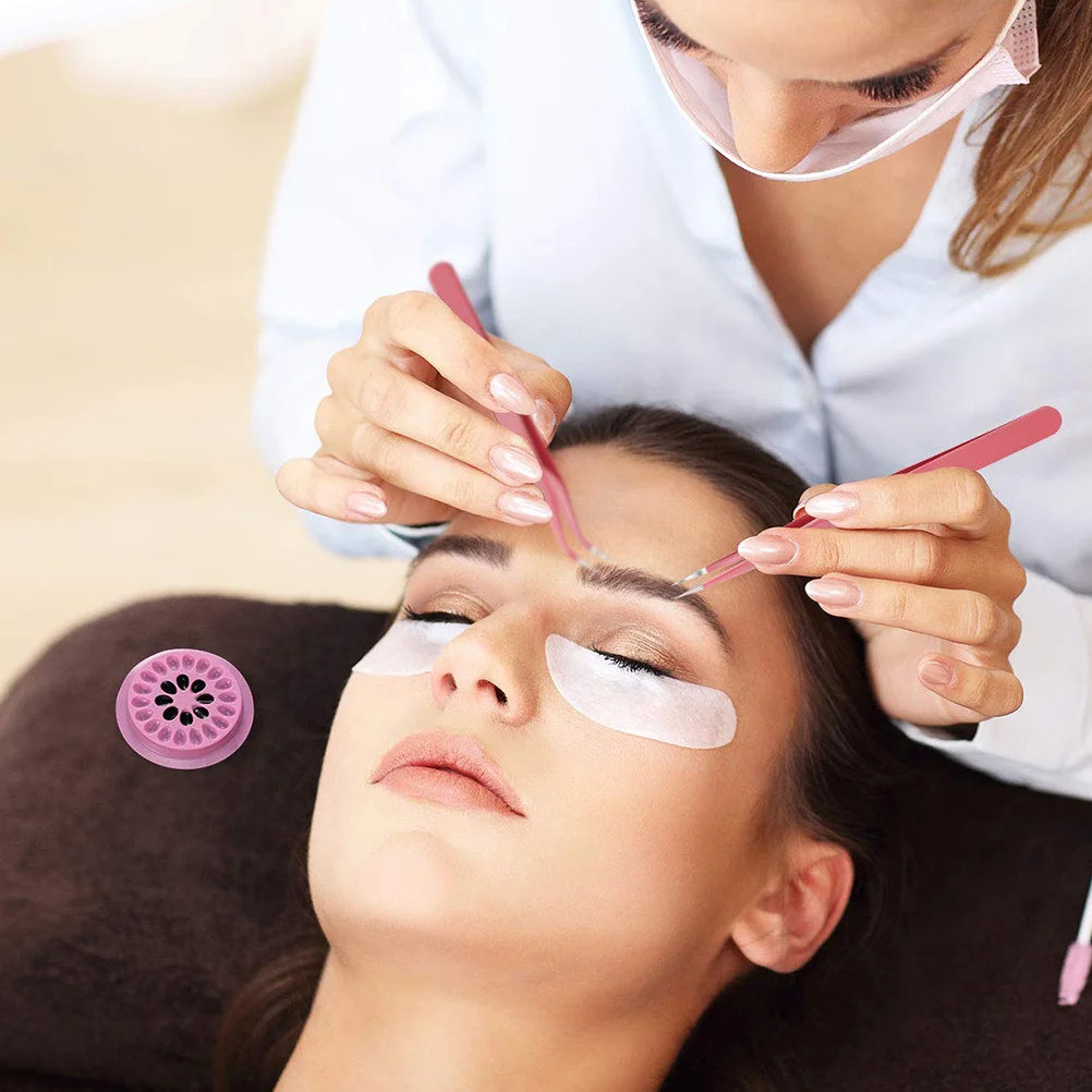 200 قطعة صواني غراء الرموش المتاح عالية الجودة البلاستيك كاذبة لاش لاصق أصحاب ل رمش تمديد أدوات صالون تجميل #2