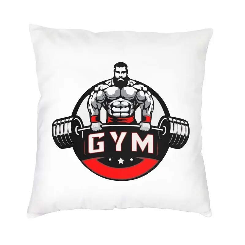 Gym And Bodybuilding Cushion Cover Double Side Printing Throw Pillow Case for Sofa Fashion Pillowcase Home Decorative