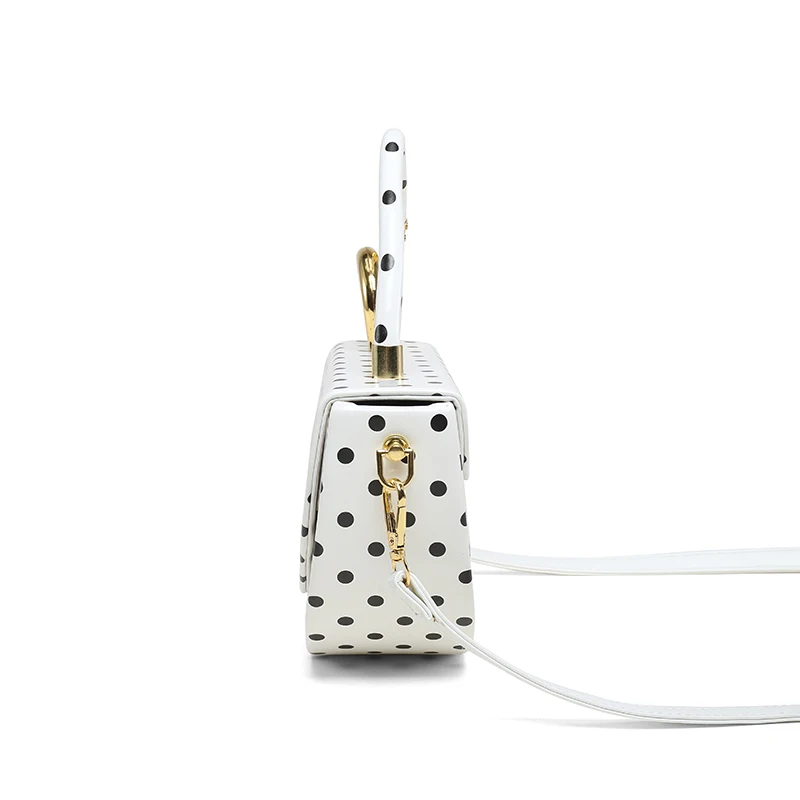Designer Kleine Satteltasche mit Kurzem Henkel, Handtasche, Modische Polka-Dot Schultertasche, Y2K Trend Damen Party Clutch – Detail 21