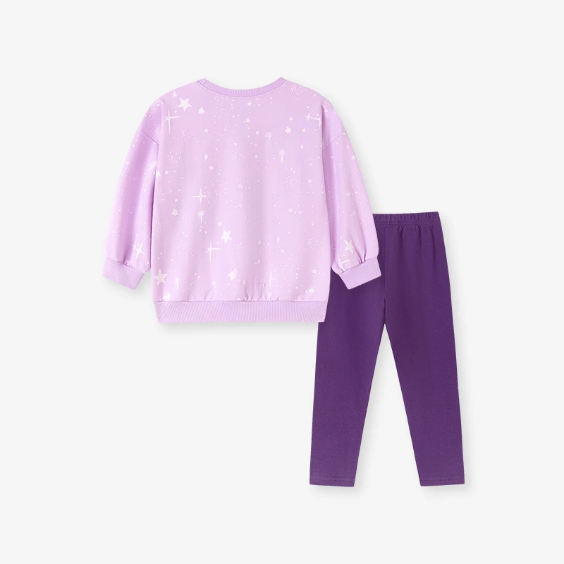 Little maven Baby Girls Autumn New Children's Clothing Cotton Cartoon Unicorn Sweatershirts Tops+Legging Sets Clothes for Kids