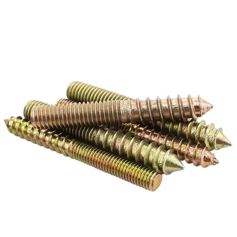 M6 M8 M10 Hanger Bolt Double Headed Bolt Self-Tapping Screw Wood Metal Dowels Double Ended Furniture Fixing Self Tapping Screws