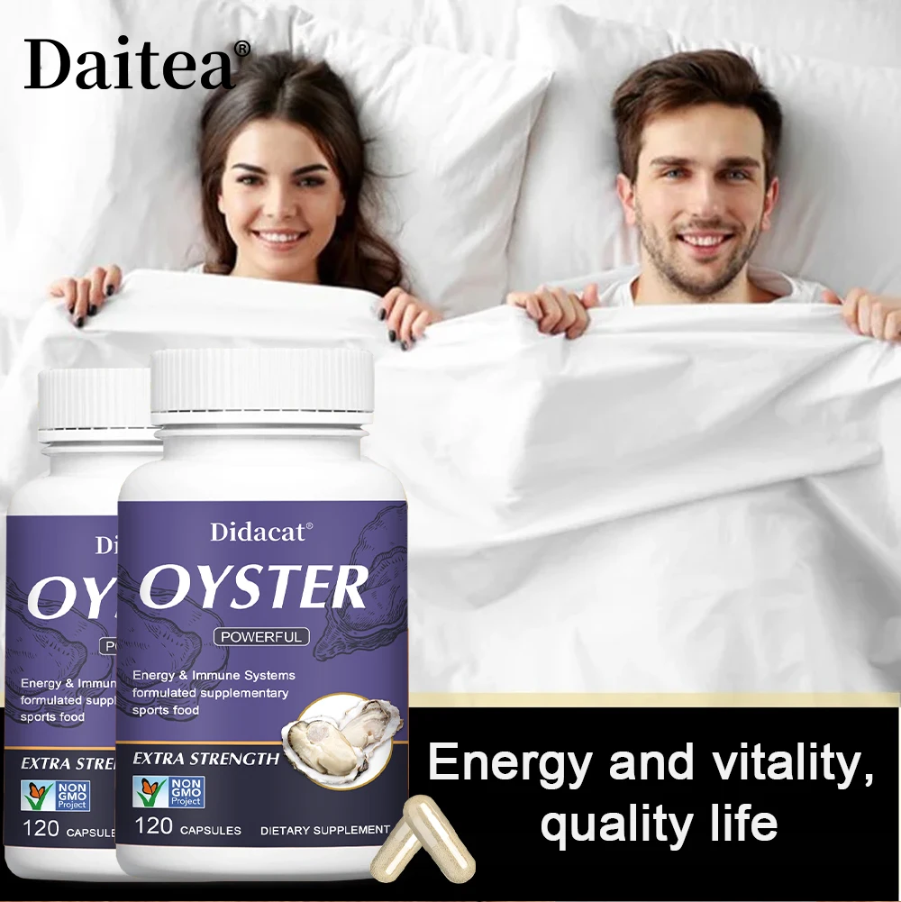 Oyster Extract - Boosts Athletic Performance, Motivation, Strength, and Immunity, Nutritional Supplement, 120 Capsules - Image 4