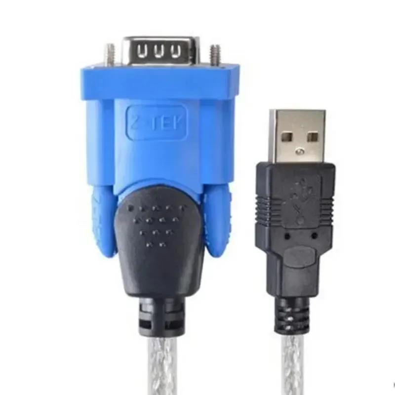 Industrial Grade PLC Conversion Cable USB To RS232 Serial Port Z-TEK Universal Data Programming Download Line USB-232