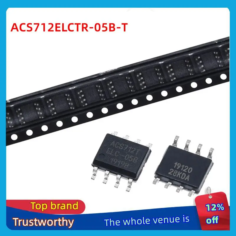 5/10 قطعة اليجرو ACS712 ACS712T ACS712ELCTR ACS712ELCTR-05B 5A 5V (ACS712ELCTR-05B-T) لوحدة الطاقة