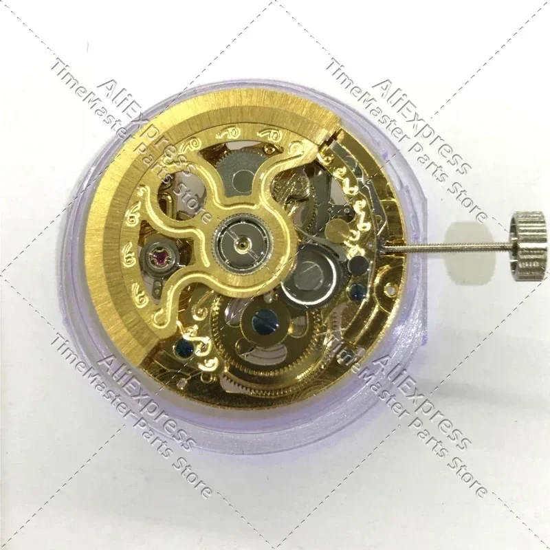 Cina Precision Machinery 2189 Movimento intagliato cavo Accessori per movimento dell'orologio a metà oro a 2 lancette