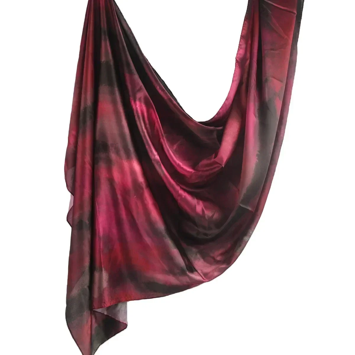 180*85cm Premium Ombre Marble Water Print Shawl Hijab Scarves Muslim Ethnic Woman Chiffon Silk Bandanas Printed Hijabs